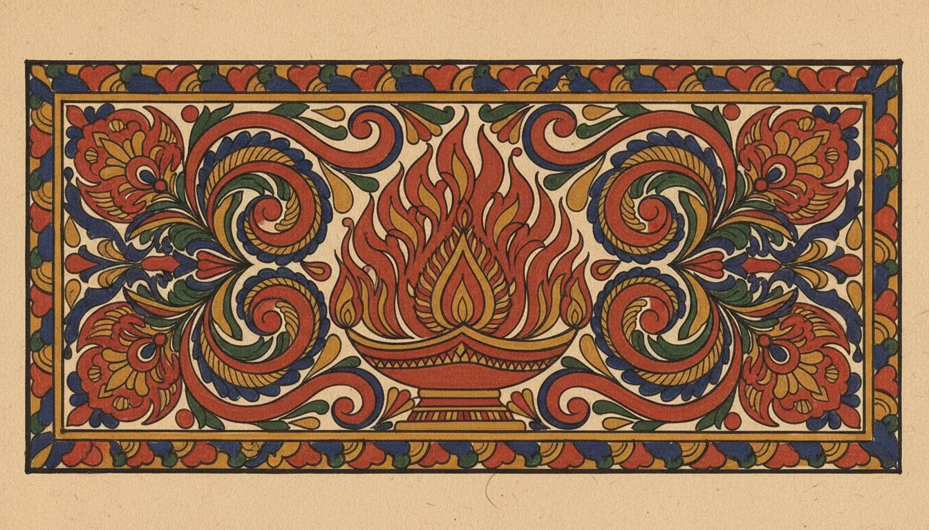 Fire dream meaning illustration